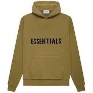 M Essentials Knit Hoodie in Khaki